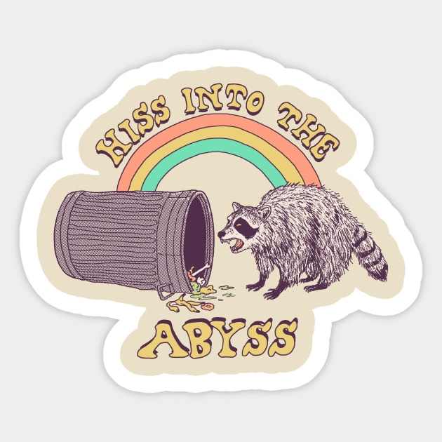 Hiss Into The Abyss Sticker by Hillary White Rabbit